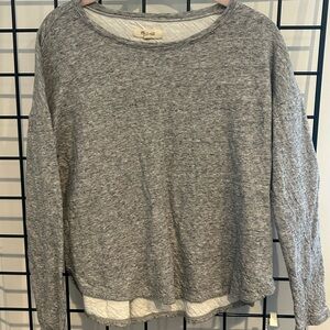 Madewell Heathered Gray Long Sleeve‎ Top